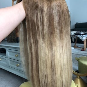 Balayaged Blonde Virgin Human Hair Topper: Monofilament 180% Density Hair System
