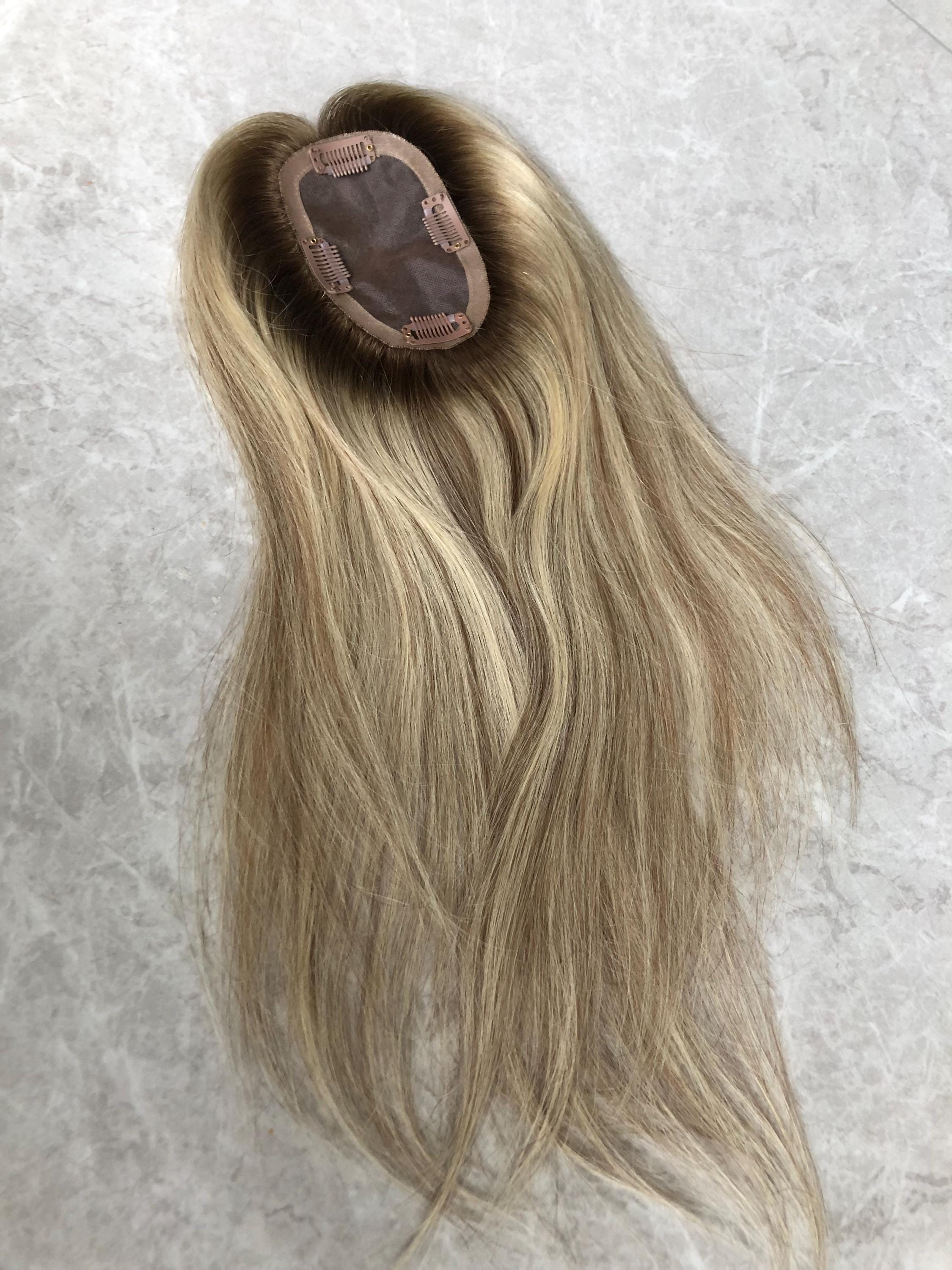Rooted Blonde Vella Topper by The Hair Mama 12-18 main image 3