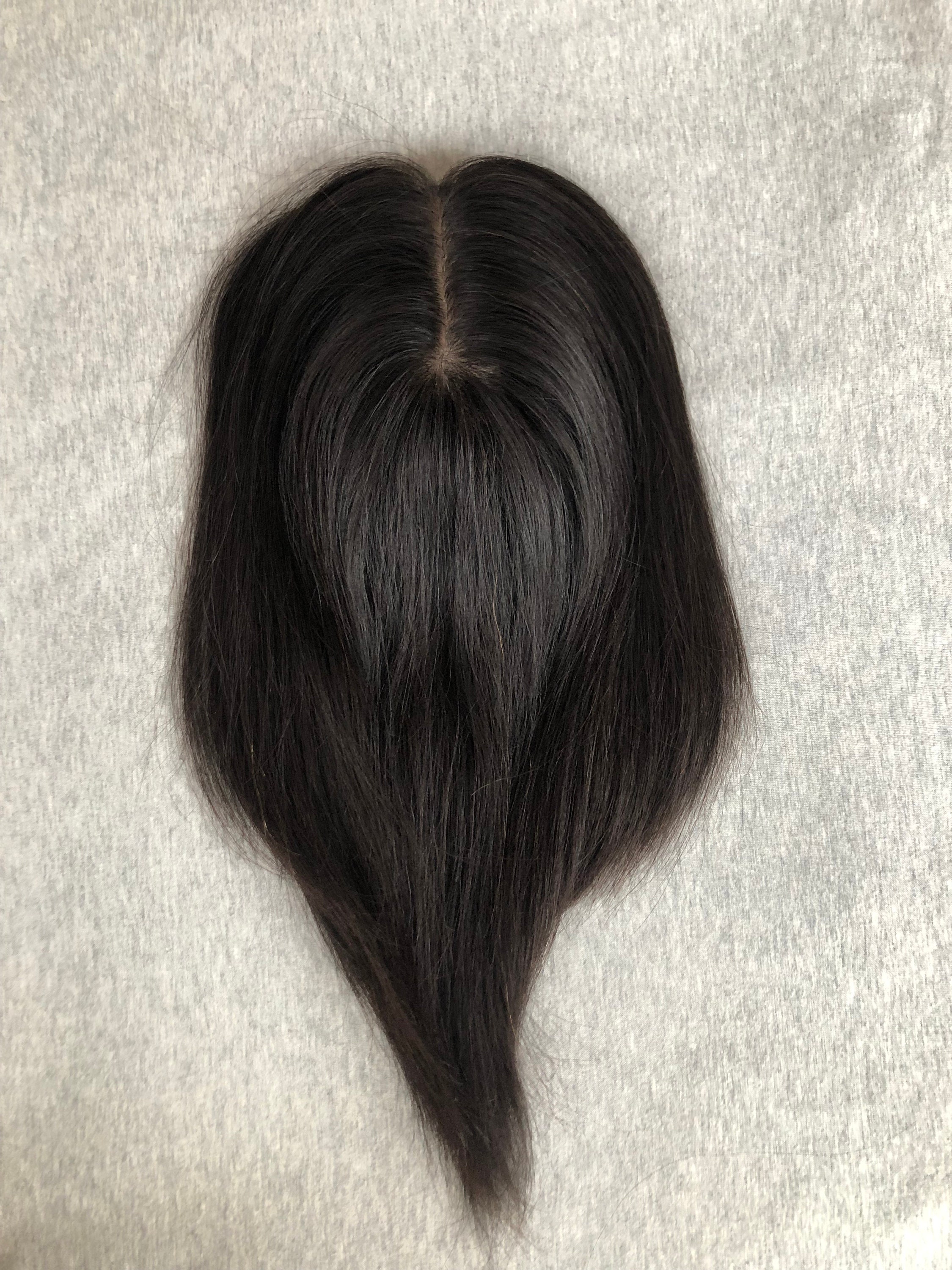 Natural Color 5.5x7 Silk Top Human Hair Topper Real Etsy