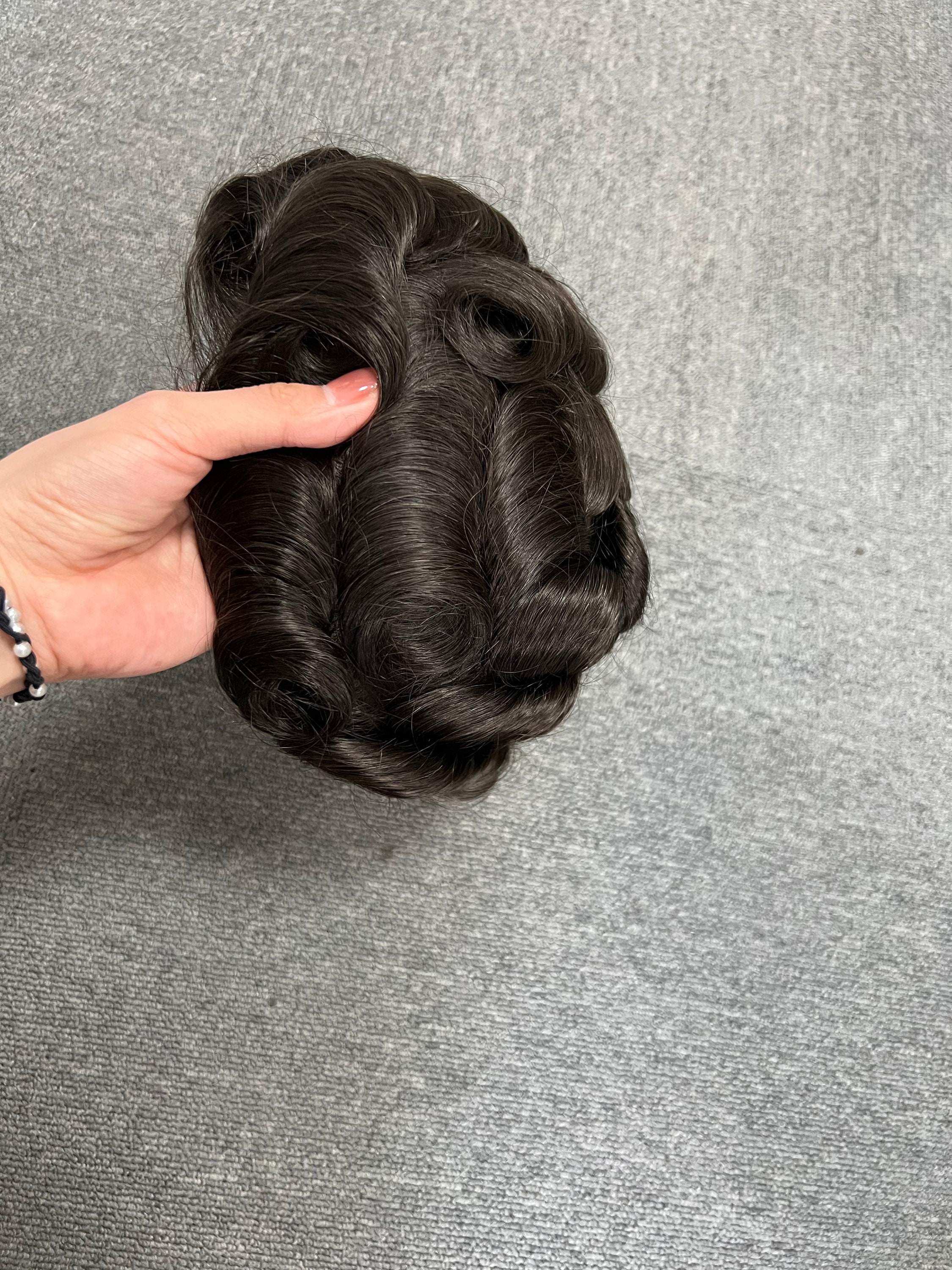 Capelli Da Uomo Toupee Sistema Di Sostituzione Capelli Umani - Foto 4