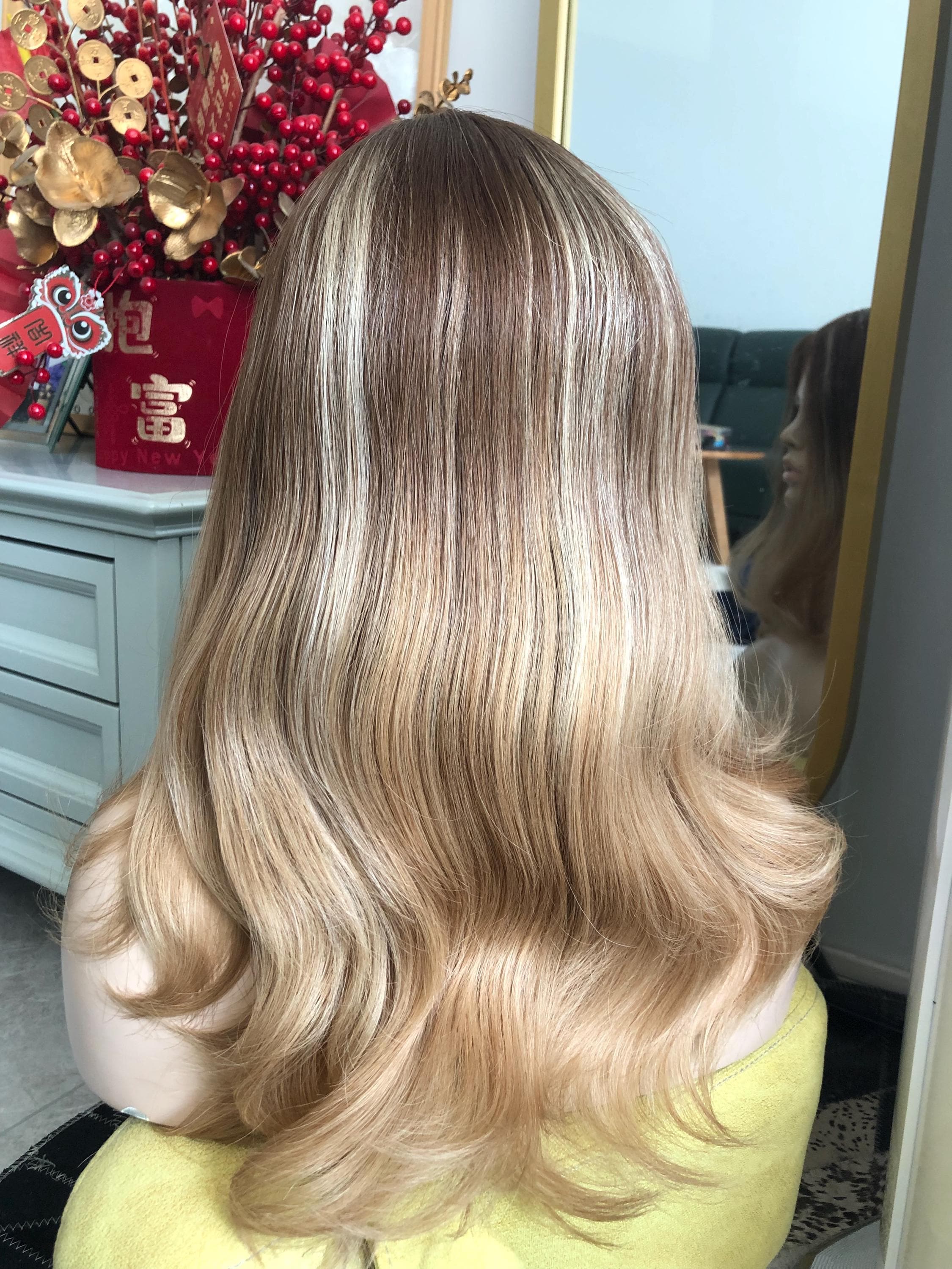 Long blonde Wig 6X6freepart Hairloss Alopecia 2020 18 main image 4