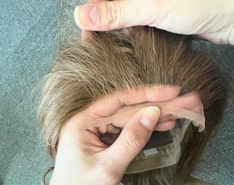 6&quot; Handtied European Human Hair Wig: Full Lace Short Wig, Small Cap