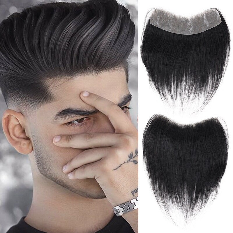 Men's Invisible Human Hair Front Hairline Hair Toupee - Etsy Men's Invisible Human Hair Front Hairline Hair Toupee - Etsy