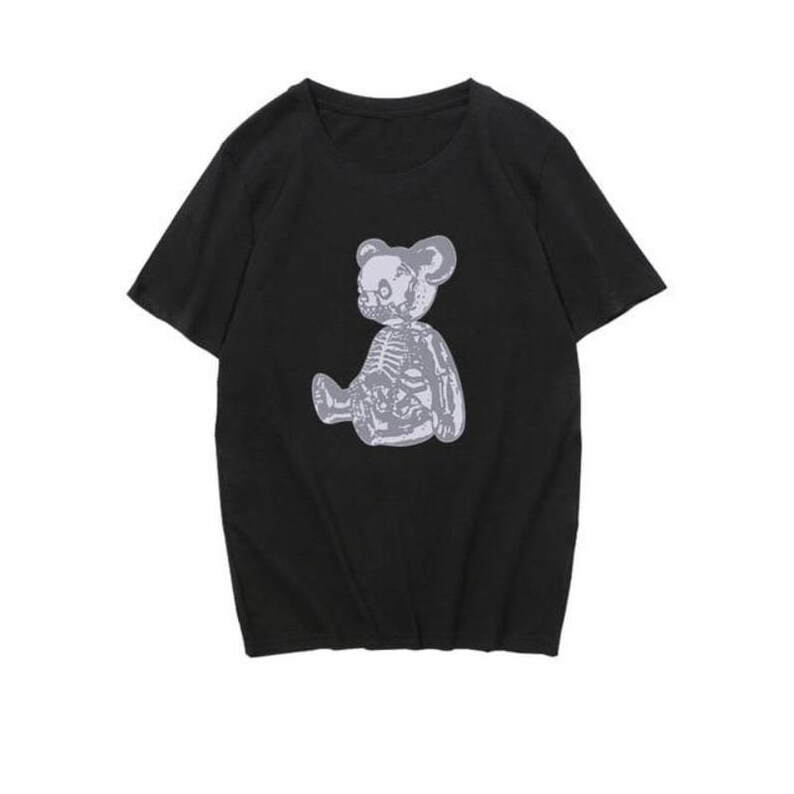 Skeleton Teddy Bear T-shirt Emo Graphic Tee Goth Shirt Egirl | Etsy