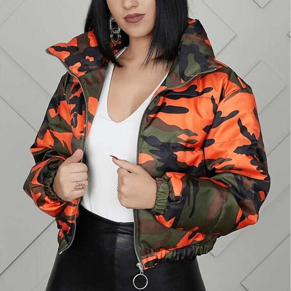 camo orange jacket