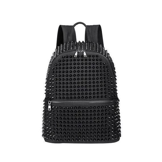 black spiked backpack