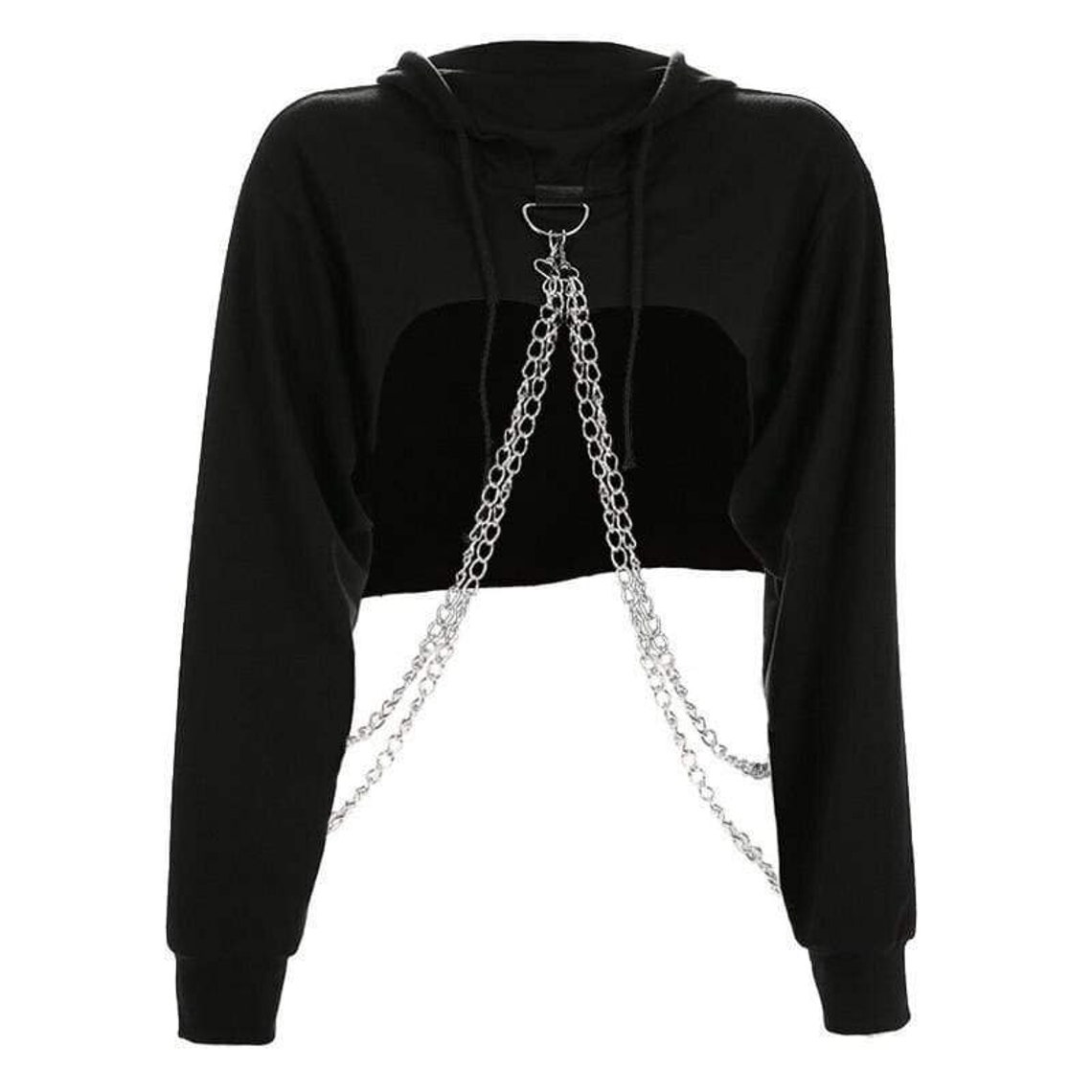 cropped shrug hoodie