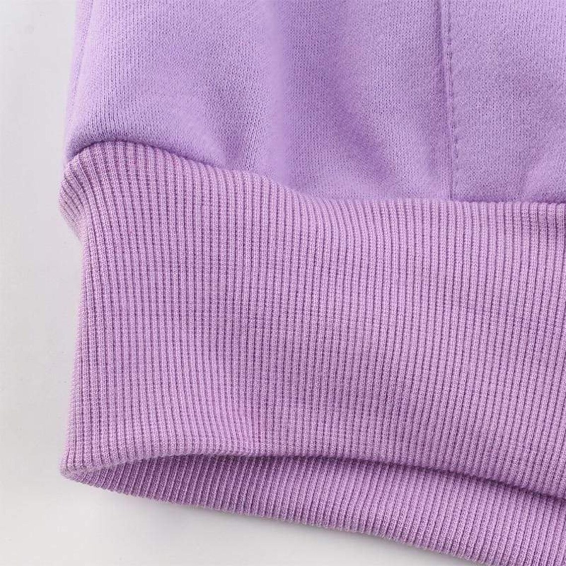 Purple Crop Hoodie Minimalist Pastel Cropped Sweatshirt Zip up Etsy