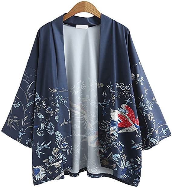 Japanese Kimono Dress Cardigan Loose Jacket Clothing Robe | Etsy