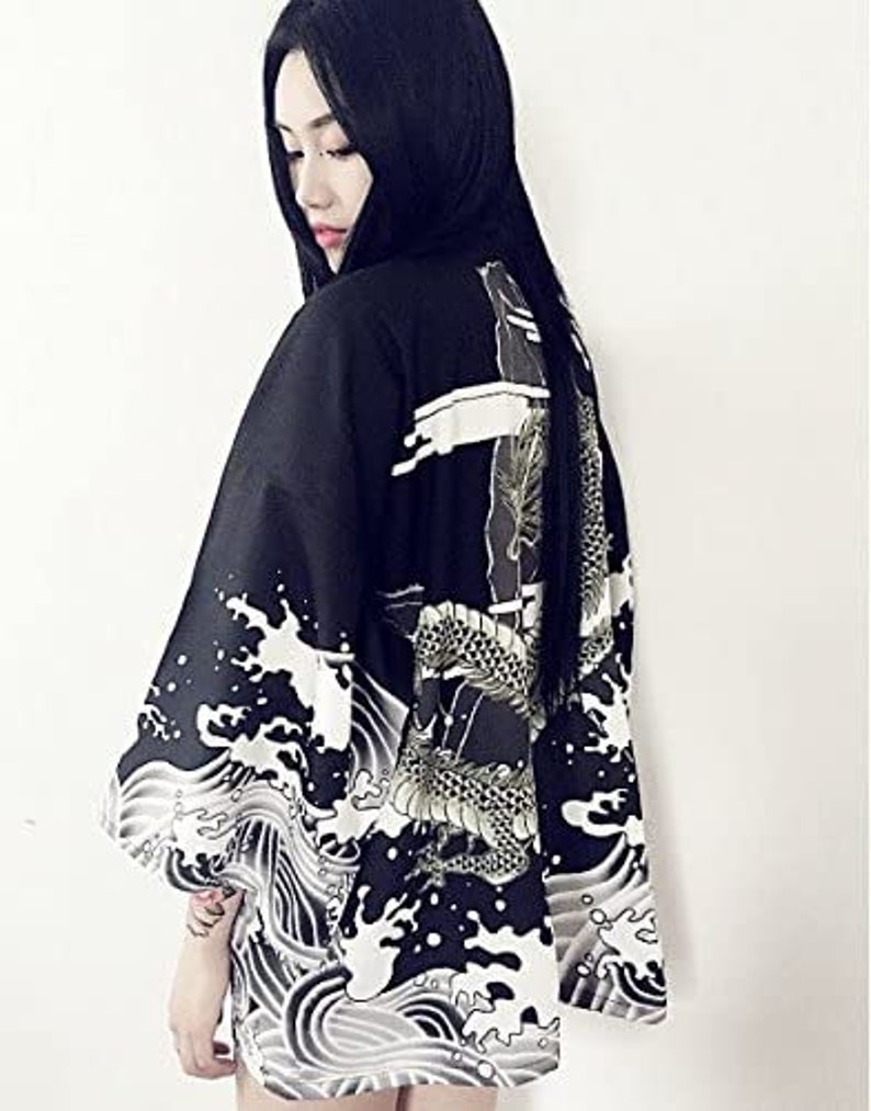 Women Japanese Kimono Cardigan Harajuku Bathrobe Cardigan | Etsy