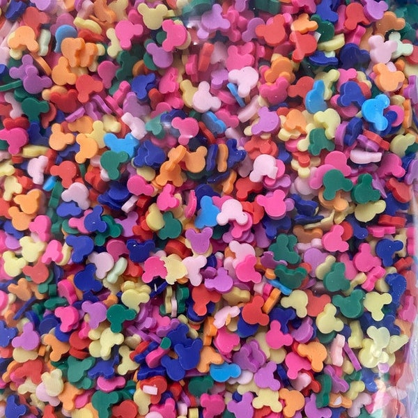 5mm Mouse Polymer Hot Soft Clay Sprinkles Colorful Animal Tiny Cute plastic klei Mud Particles Multicolors