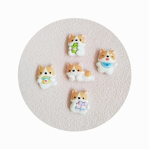 Cartoon Resin Dog Cabochon Resin Crafts Making DIY Accessories