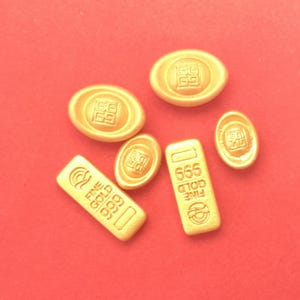 Promotiespeelgoed Miniatuur Goudstaaf Lucky Golden Ingot DIY-harsminiaturen voor decor telefoonhoes, mini sprookjestuin