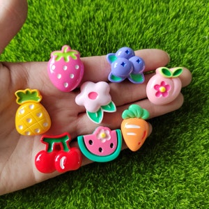 Bella serie di frutta mista in resina con retro piatto cabochon scrapbook Kawaii accessori per abbellimenti fai da te