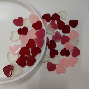 20mm mat roze kleur hart hars bedels voor Valentijnsdag scrapbooking haar stropdas haarband sieraden maken accessoires