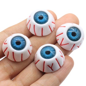 Decorazione di Halloween 24mm Bulbi oculari Flatback Resina Cabochon Scrapbooking Fit Abbellimenti del telefono Accessori fai-da-te