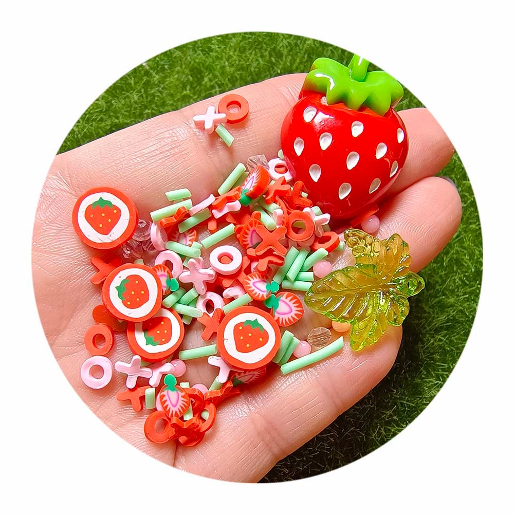 Kit 24 Fette Di Frutta In Argilla Polimerica Per Decorazioni Nail Art, Scrapbooking E Slime - Accessori Kawaii Fai Da Te Assortiti - 3