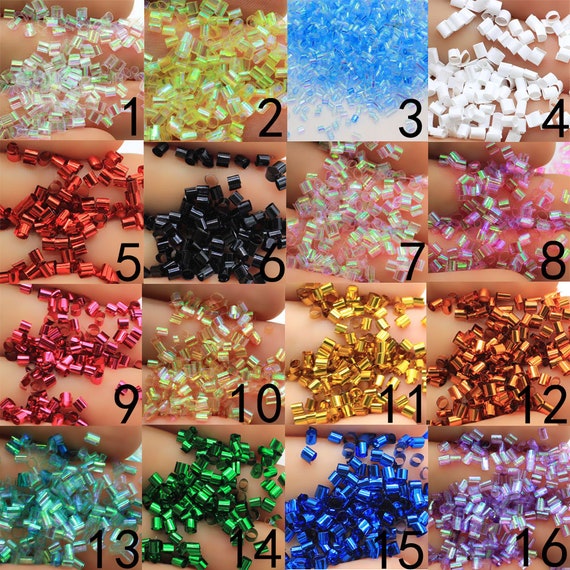 Slime Additives Supplies Add-ons 23mm Iridescent Clear Tube Beads Bingsu  Beads for Slime Kit Accessories 