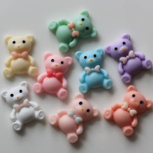 24mm leuke cartoon beer hars flatback cabochons voor oorbel charms armband hanger connector sieraden maken