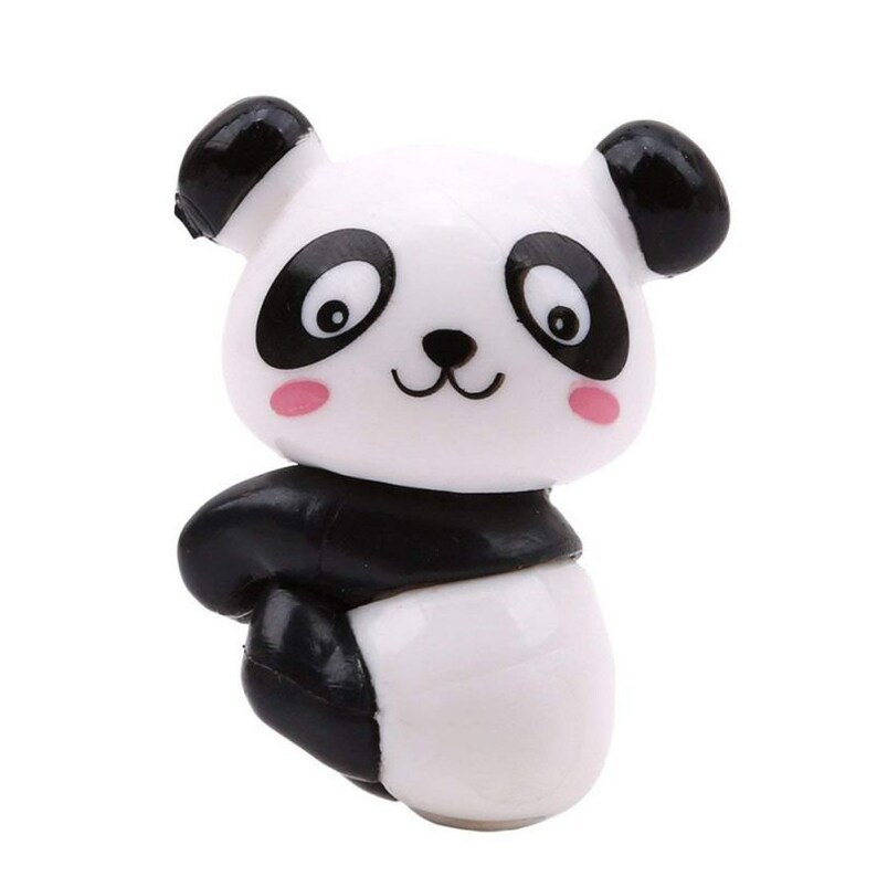 8pcs/lot Cute Panda Figurine Miniature garden Statue charms slime Decoration Mini Fairy Garden statuettes Resin DIY Craft image 8