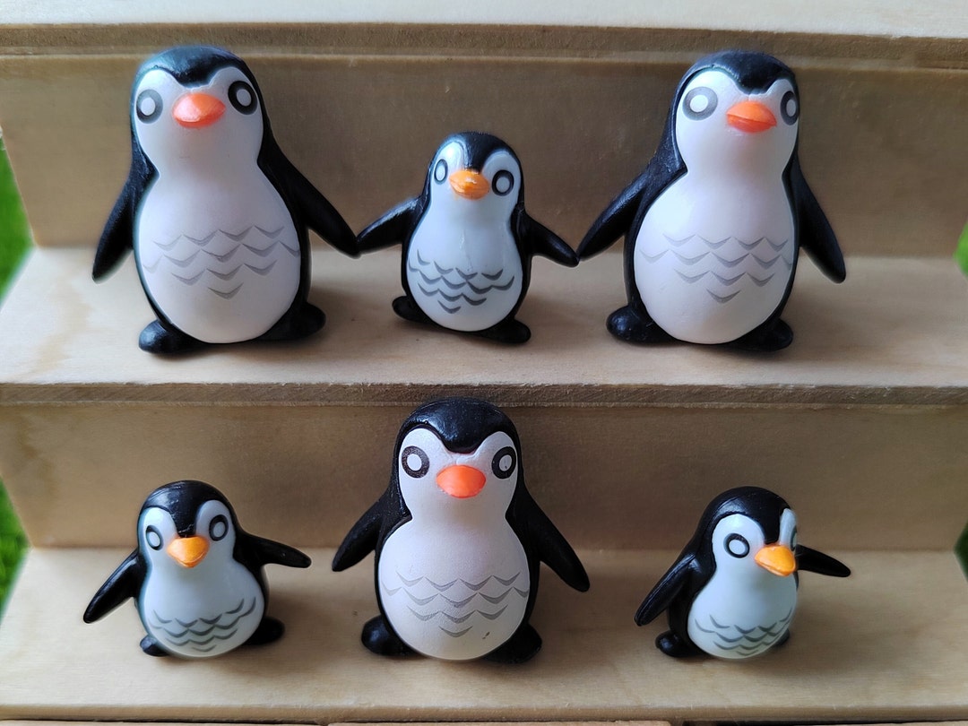 20mm 25mm DIY Crafts Mini Winter Penguin Miniature Figurine Christmas Figures for Fairy Garden