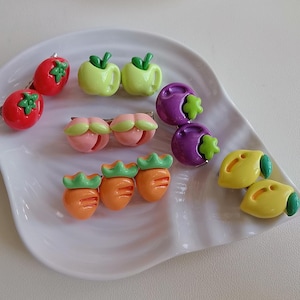 Wholesale Cartoon Hair Accessories Kawaii Fruit Hair Clips for Kids Girls Hair Accessories