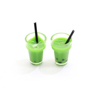Boba Slime Charms Resin Cute Bubble Milk Tea Cup Miniature Kit DIY Decor For Fluffy Clear Crunchy Slime In Stock 7