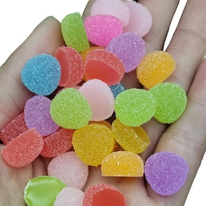 Cabochon à dos plat en résine, faux bonbons, 13 mm, simulation alimentaire, scrapbooking à faire soi-même, décoration, artisanat, fournitures pour maison de poupée, miniatures