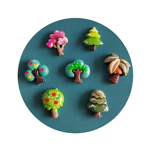 Herfst Thema Hars Plaksteen Bomen Plaksteen Hars Ambachtelijke Diy Decoratie Accessoires Modern Gebouw Standbeeld: