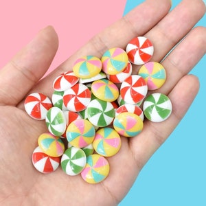 Simulation Candy Weihnachtsdekoration Flatback Resin Cabochon Kawaii Zubehör Scrapbooking Basteln DIY Telefon Dekoration