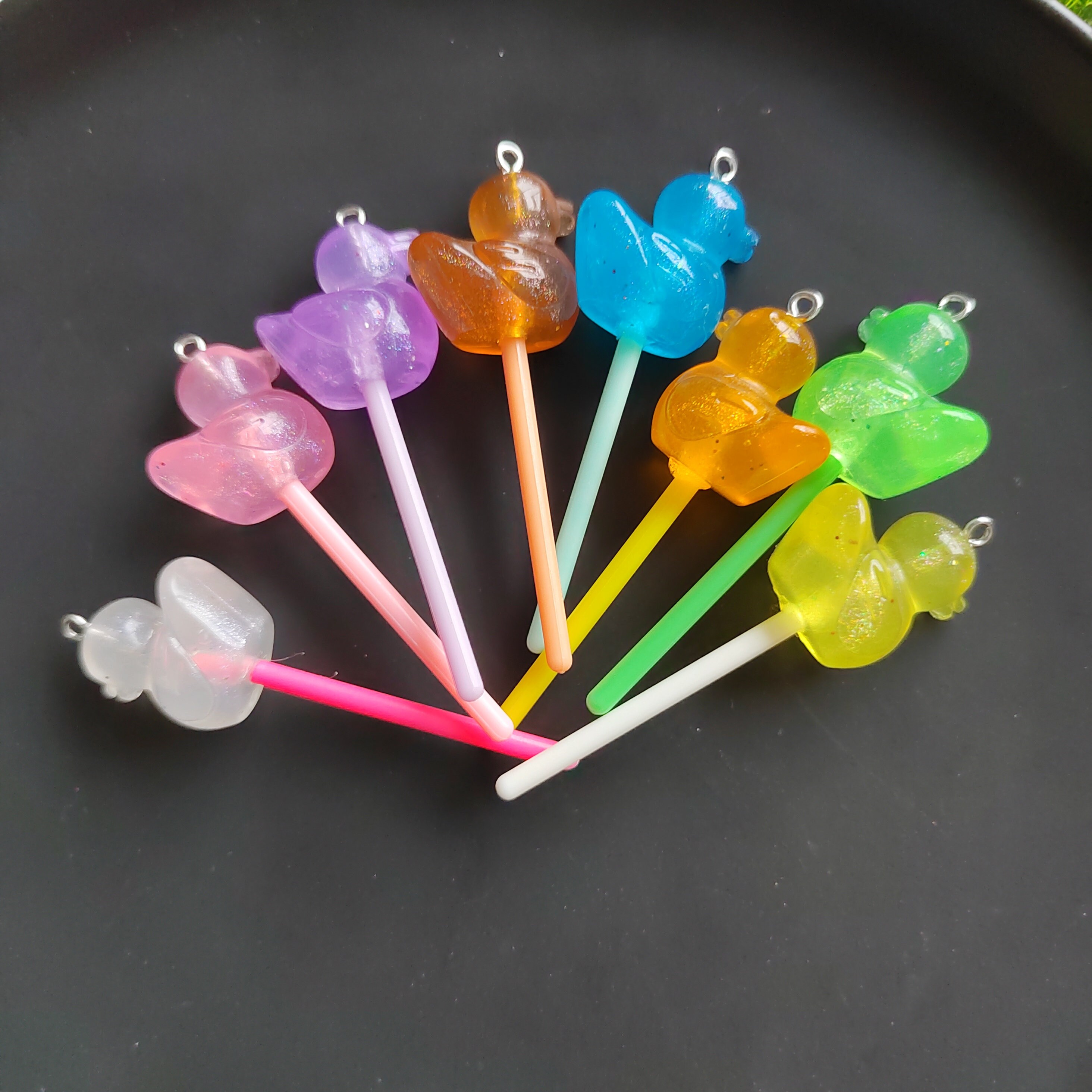 10 Piece set of Fake mini lollipops, Assorted Lollipop, Fake candy
