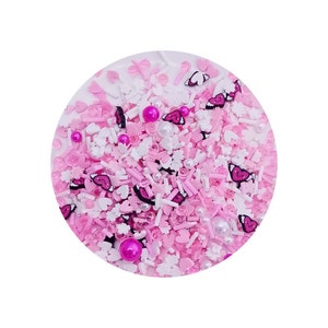 Klei Confetti Kersen Bloem Hart Gemengde Diamant Parel Hagelslag Voor Slijm Kit