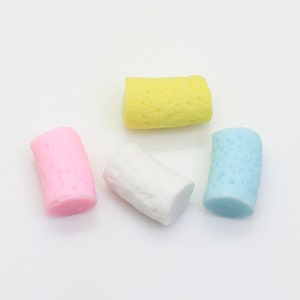 8 * 15MM Hars 3D marshmallows voedsel spelen DIY Crafts simulatie Decoratie Accessoires