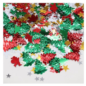 Glitter Christmas Tree Snowflake Confetti Tinfoil Sequins DIY New Year Home Wedding Birthday Throw Party Decoration Supplies