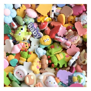 Estilo mixto Flatback resina Cabochon accesorios Niños BB Clip Material DIY Craft Supplies