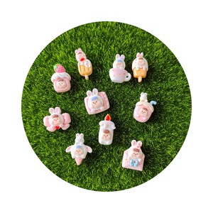 Wohnung Rückseite Cartoon Ornament Harz Eis Getränke