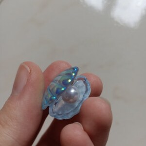 Kawaii Cute Color Plated Pearl Shells Flat Back Resin Cabochons ...