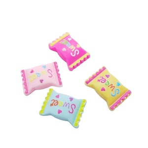 Kawaii Sweet Candy Simulation Food Resin Flat Back Cabochons For Hair Bow Center Scrapbooking Dollhouse
