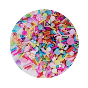 Polymer-clay Scheiben Pfefferminz Candy Ball gemischt Konfetti für Handwerk
