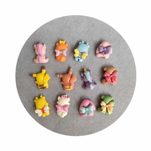 Kawaii Kleine Modell Harz Zubehör Cartoon Tiere Zurück Schatten Diy Scrapbooking Liefert Flache Rückseite Harz Cabochon Dekoration