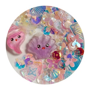 Pinke Fische Polymer Charms Clay Scheiben Streusel für Slime Spielzeug