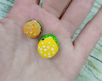 12mm 26mm Resin Mini Hamburger Supplement Charms Filler Addition for Slime DIY Polymer Accessories Kids Dollhouse Toy Burgers Minitature
