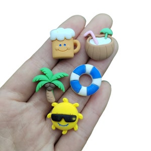 Beach Produkte Verschiedene Sommer Strand Slime Charms Fltback Resin Cabochons