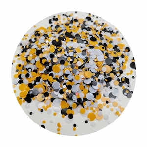 Wholeslae Chunky Glitter Round Circle Glitter Black White Orange
