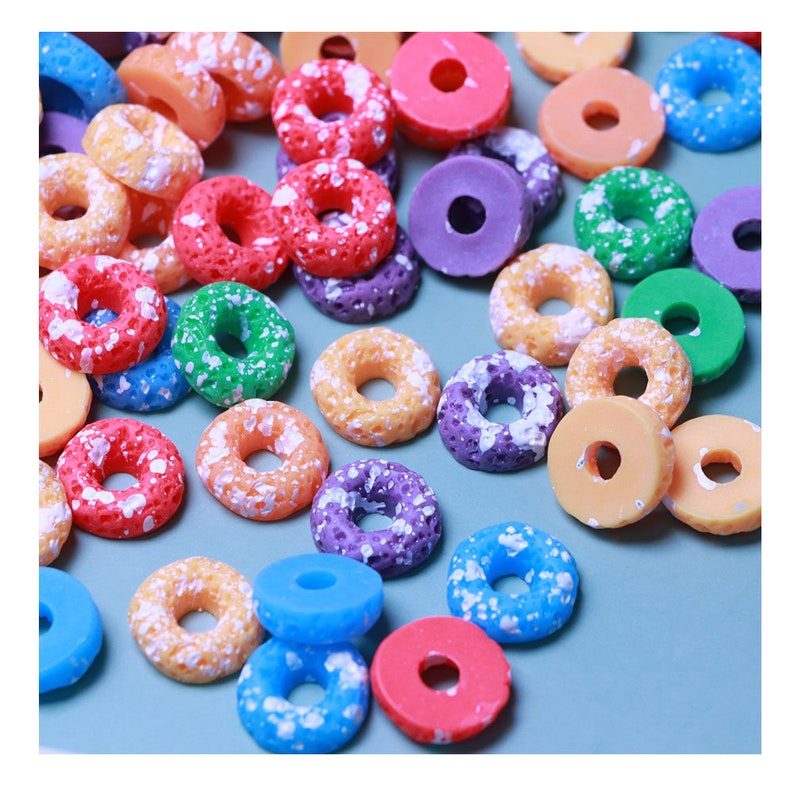 16mm Colorful Mini Donut Addition Slime Filler for Slime DIY Polymer ...