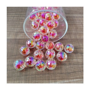 Uv Candy Colorful 16mm Beads UV Beaded Diy Handmade Pendant Decorative Bracelet Accessories.