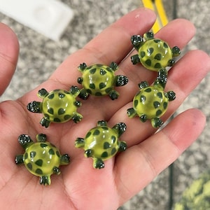 Nieuwe Stijl 3D Schildpad Zomer Oceaan Dier Mini Speelgoed Miniatuur Hars Beeldjes voor Poppenhuis, Tuin, Thuis, Bonsai Decoratie Micro Decor DIY
