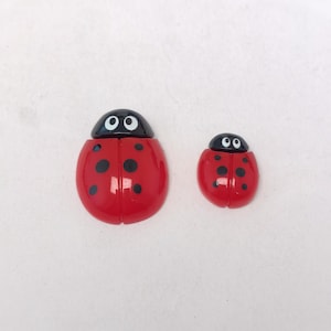 Red Ladybug Nail Charms Resin Flatback Ladybugs Insect Flat Back Cabochons Nail Art Gems Jewelry Nail Art Decorations