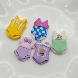 Lindo mini bañador de resina, bañador, galletas, cabujón plano, álbum de recortes, adornos kawaii para hacer tú mismo, accesorios