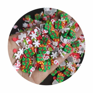 Brief an den Weihnachtsmann, Lieber Weihnachtsmann, Streusel, Schleim, Polymer Clay Scheiben, Nail Art, DIY Basteln, Winter
